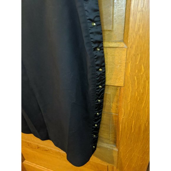 Worthington Size 18 Skirt Black Studded Lined Modest - Picture 5 of 6